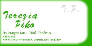 terezia piko business card